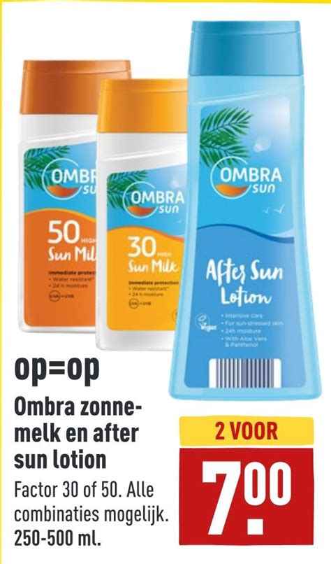 Ombra Zonnemelk En After Sun Lotion Aanbieding Bij Aldi