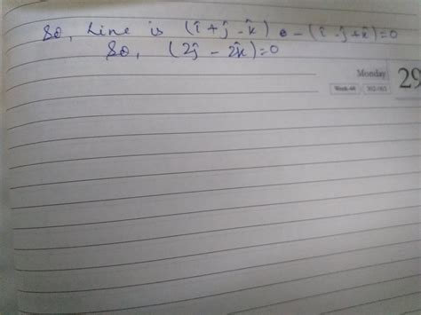 The Position Vector Of A Point Lying On The Line Joining The Points