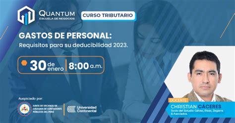 Gastos De Personal Requisitos Para Su Deducibilidad 2023 QEN