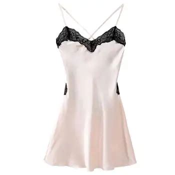 Sexy Lingerie Women Fashion Temptation Condole Satin Transparent