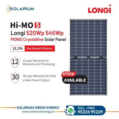 545Wp Longi Monocrystalline At Rs 30 Watt Longi Monocrystalline