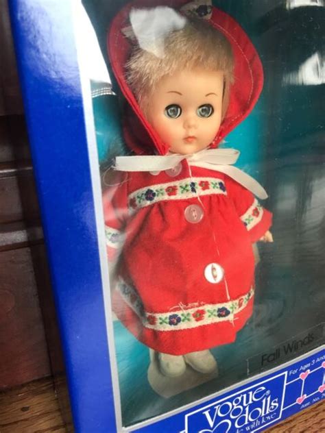 Vintage Ginny Vogue Dolls “fall Winds” Red Coat Sleep Eyes 1984 8” Poseable Ebay