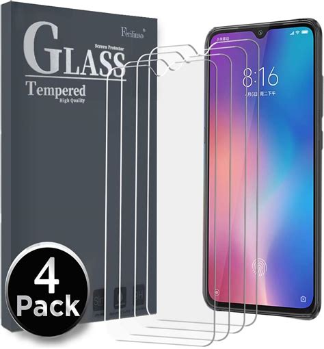 Ferilinso Screen Protector For Xiaomi Mi 9 Se 4 Pack Tempered Glass Screen