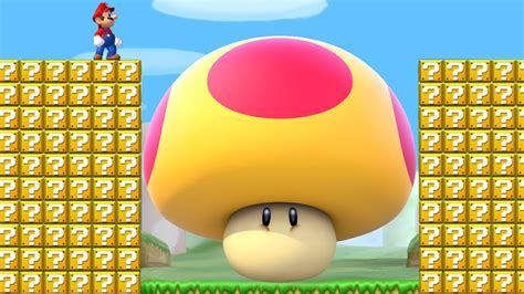 Can Mario Jump Over 999 Item Blocks And The Ultimate Mega Mushroom In