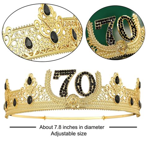 Titikadi 70th Birthday King Crown And Birthday King Sash70th Birthday