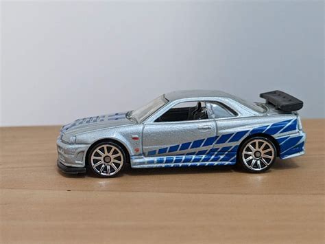 Hot Wheels Nissan Skyline GT R R34 Fast Furious Plastic Spoiler Hotwheels Hobbies Toys
