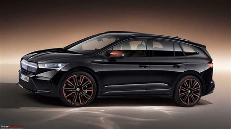 Skoda Enyaq IV Electric SUV Unveiled Team BHP