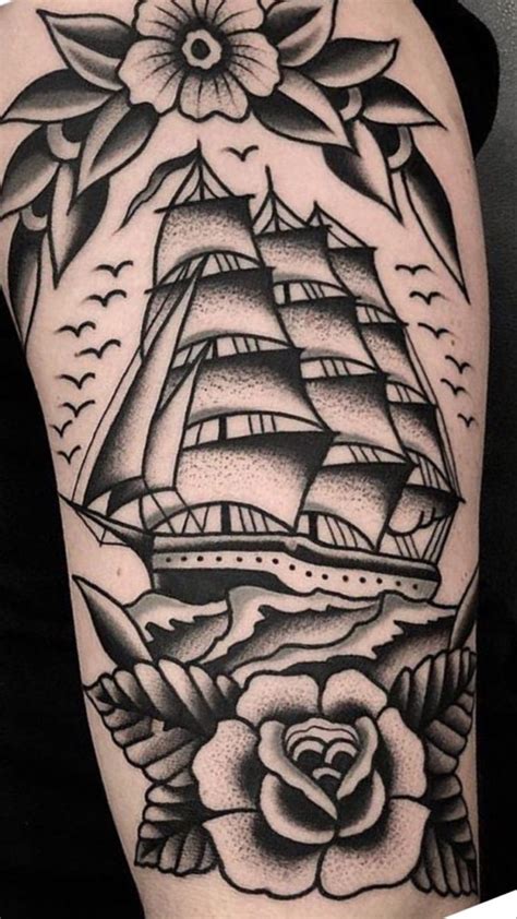 Tattoo Caravela Em Primeira Tatuagem Desenho Tatuagem Tatuagem