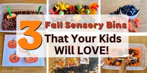 3 Easy Fall Sensory Bins Your Kids Will Love - Kids Kubby