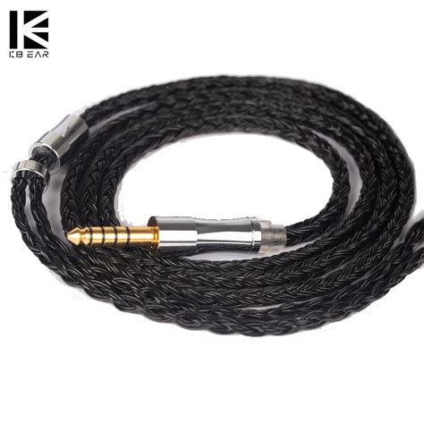 KBEAR Show 24 Core 5N Silver Plated OFC Upgrade HiFi Earphone Cable