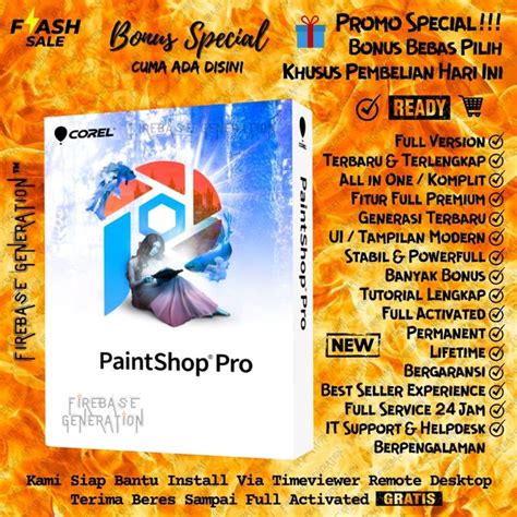 Jual Tanpa Ongkir Corel Paint Shop Pro Ultimate Full Version For