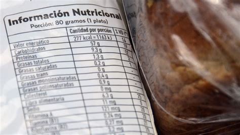 Etiquetas de información nutricional Cómo saber qué como