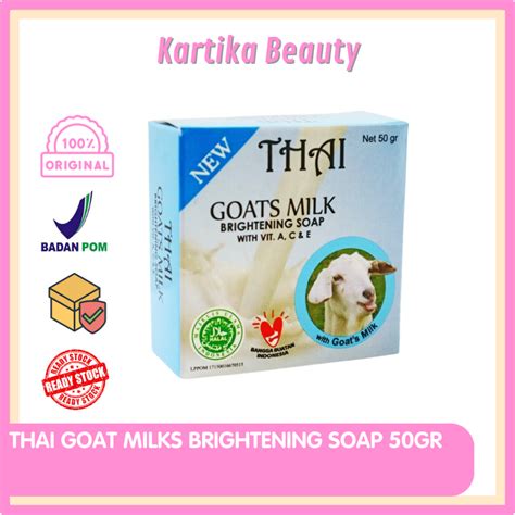 Jual Thai Goat Milk Brightening Soap Gr Sabun Batang Susu Kambing