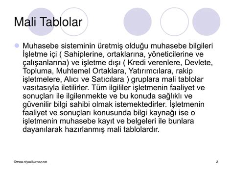 PPT Finansal Mali Tablolar Analizi PowerPoint Presentation Free