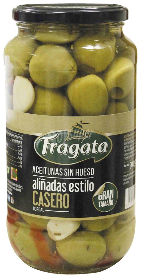 Fragata Aceitunas Gordal Sin Hueso Ali Adas Estilo Casero Tarro G