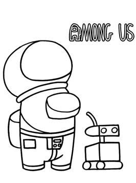 Game Among Us Coloring Pages With Hats