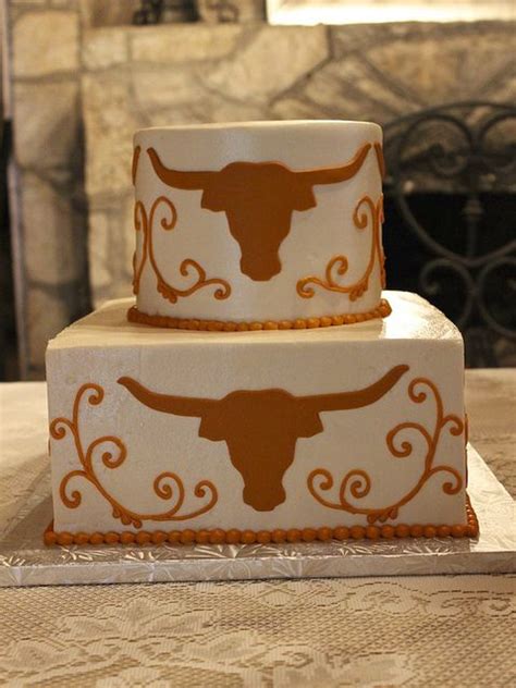 Longhorn Wedding By Sweettreets Via Flickr Texas Longhorn Cake