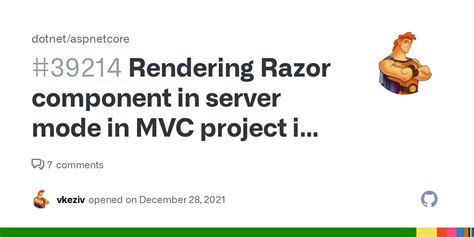 Rendering Razor Component In Server Mode In MVC Project In Partial View