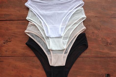 Basic Sheer Mesh Bikini On Low Rise XS XXL Sizes Etsy UK
