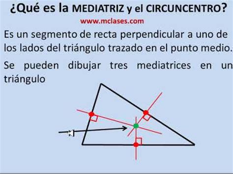 Qu Es Mediatriz Y Circuncentro Youtube