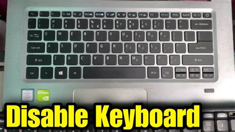 How To Disable Laptop Keyboard Youtube