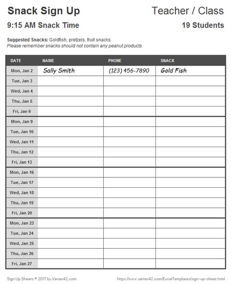 Sign Up Sheet Printable - prntbl.concejomunicipaldechinu.gov.co