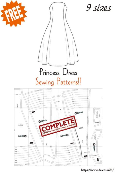 Princess Dress Free Sewing Patterns | Dress sewing patterns free, Free pdf sewing patterns ...