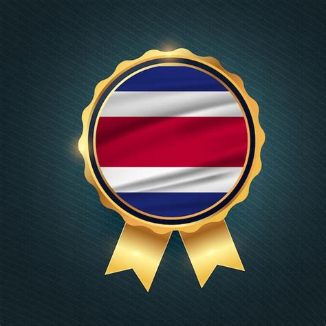 Premium Vector Free Vector Costa Rica Flag Badge