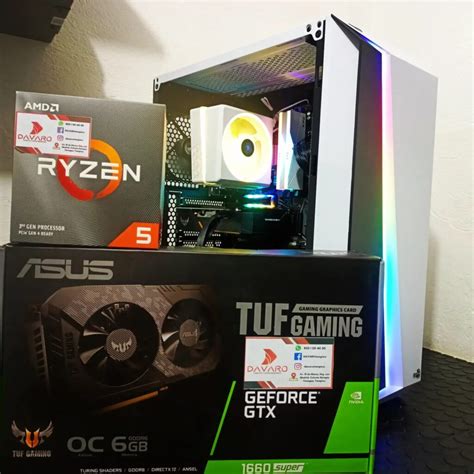 Hunter WHITE PCG AMD RYZEN 5 3600 GTX 1660 SUPER 6GB DAVARO