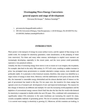 Fillable Online Overtopping Wave Energy Converters General Ams