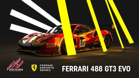 Assetto Corsa Ferrari 488 GT3 Evo Free DLC From Ferrari Esports