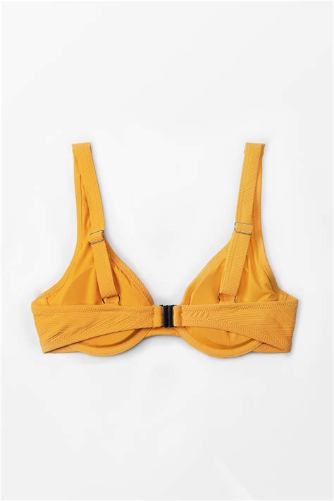 Textured Underwire Bikini Top