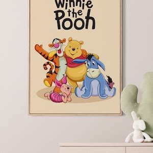 Printable Classic Winnie The Pooh Nursery Wall Art Winnie The Pooh