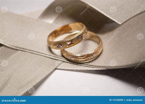 Gold Wedding Ring With White Gold Design Royalty Free Stock Photos ...