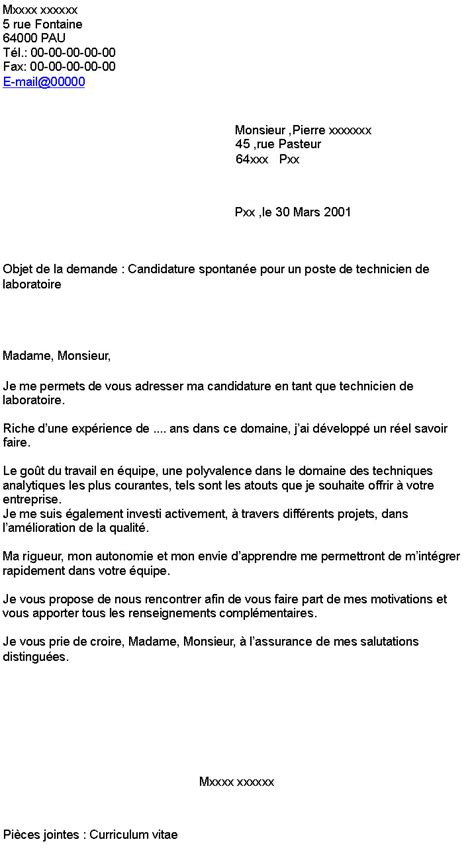 Lettre De Motivation Vendeuse Candidature Spontanee