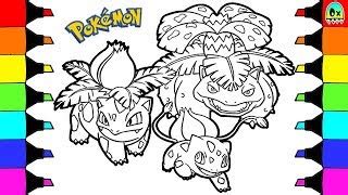 Bulbasaur Evolution Coloring Pages