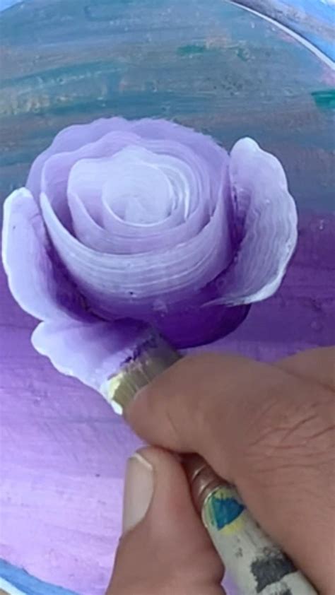 Simple rose painting | Flower painting, Diy canvas art painting ...