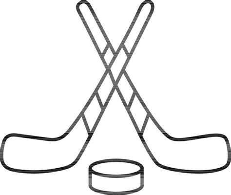 Ice Hockey Stick or Puck. 24384306 Vector Art at Vecteezy