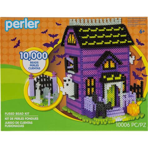 Perler Haunted House Halloween Fuse Bead Kit For Kids And Adults