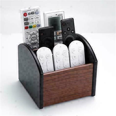 Maxgear Remote Control Holder Remote Caddy Organizer Wooden Desk