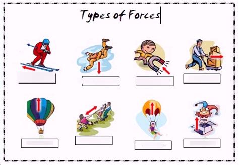 types of forces notes Diagram | Quizlet