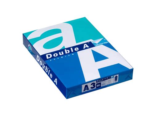 Double A A3 Photocopy Papers 80 GSM 500 Sheets White Pack Of 5