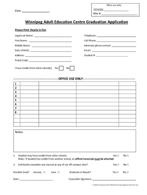 Fillable Online Grad Application Form Fax Email Print - pdfFiller