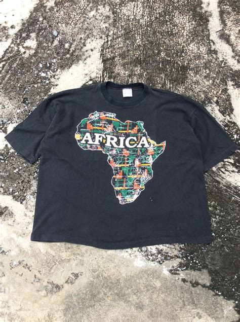 Vintage 90s Vintage Africa Map T Shirt Grailed