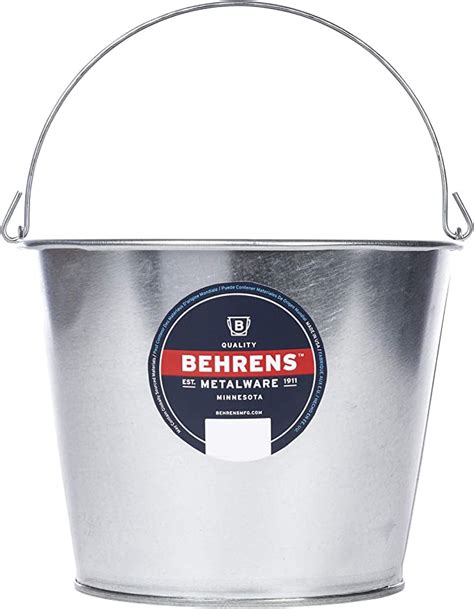 Amazon Behrens Gs Durable Galvanized Steel Pail Qt