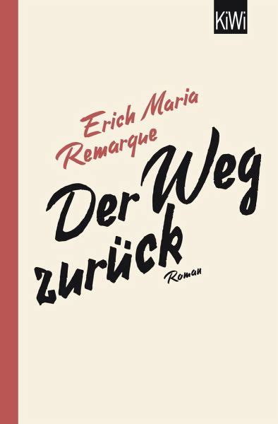 Der Weg zurück von Erich Maria Remarque als Taschenbuch bücher de