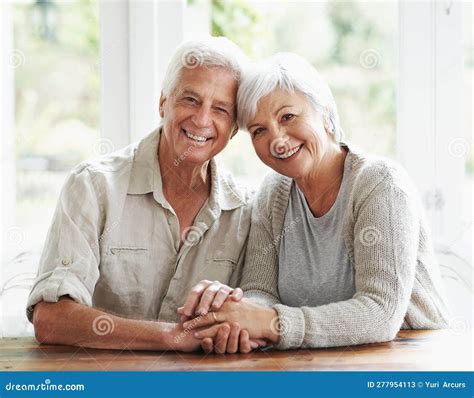 Senior Happy Couple And Portrait Holding Hands For Love Romance Or