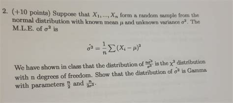 Solved Points Suppose That X Xn Form A Random Chegg