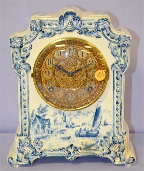 Ansonia Pawnee Porcelain Mantle Clock Clockpricescom