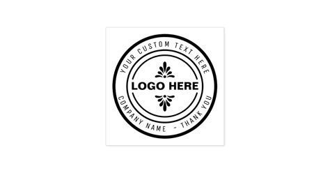 Custom BUSINESS LOGO STAMP | Zazzle